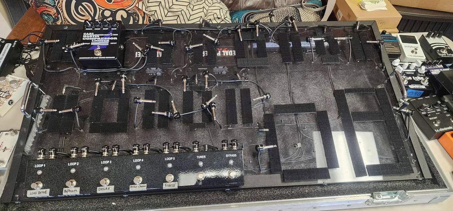Trailer Trash Custom Pedalboard And Hard travel Case