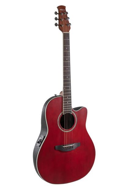 Applause E-Acoustic Guitar AB24II CS Mid Cutaway - AB24-25 - Ruby Red Satin (NEW)