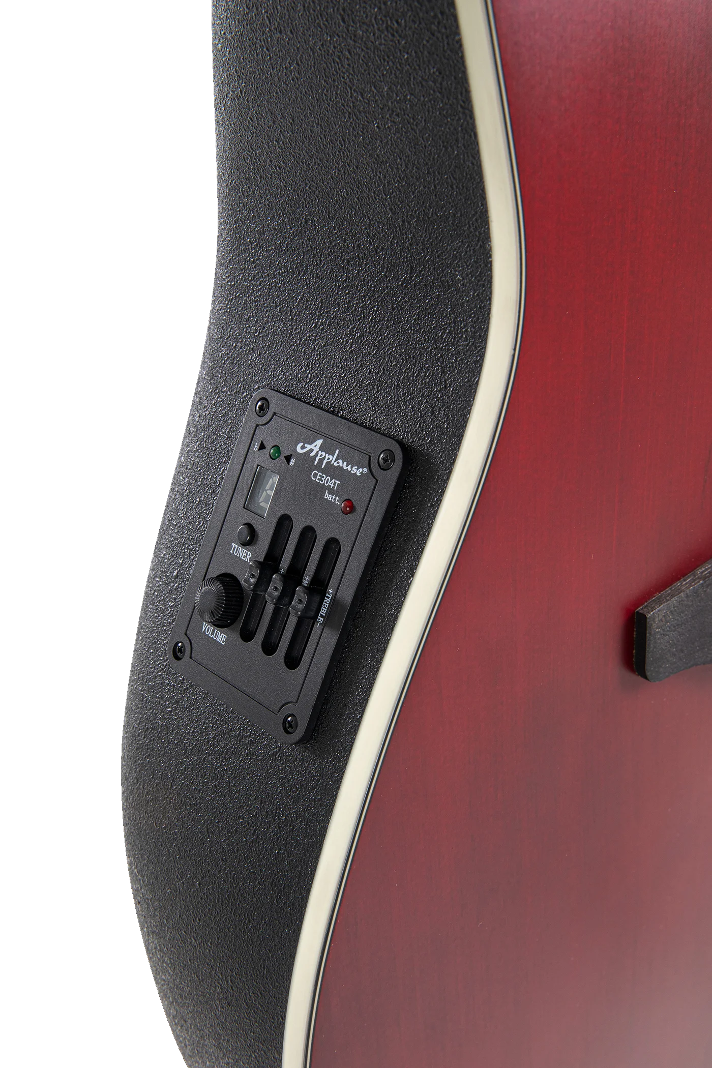 Applause E-Acoustic Guitar AB24II CS Mid Cutaway - AB24-25 - Ruby Red Satin (NEW)