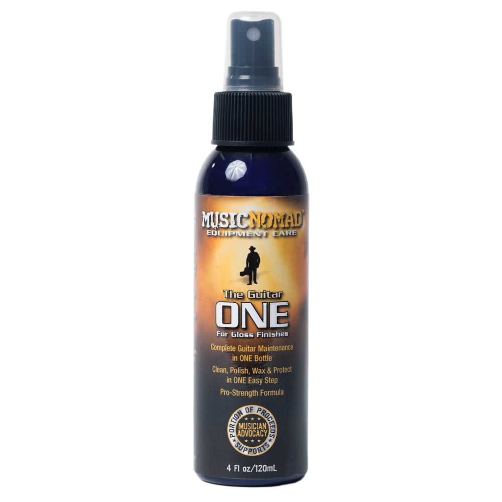 MusicNomad The Guitar ONE – All in 1 Cleaner, Polish, Wax for Gloss Finishes