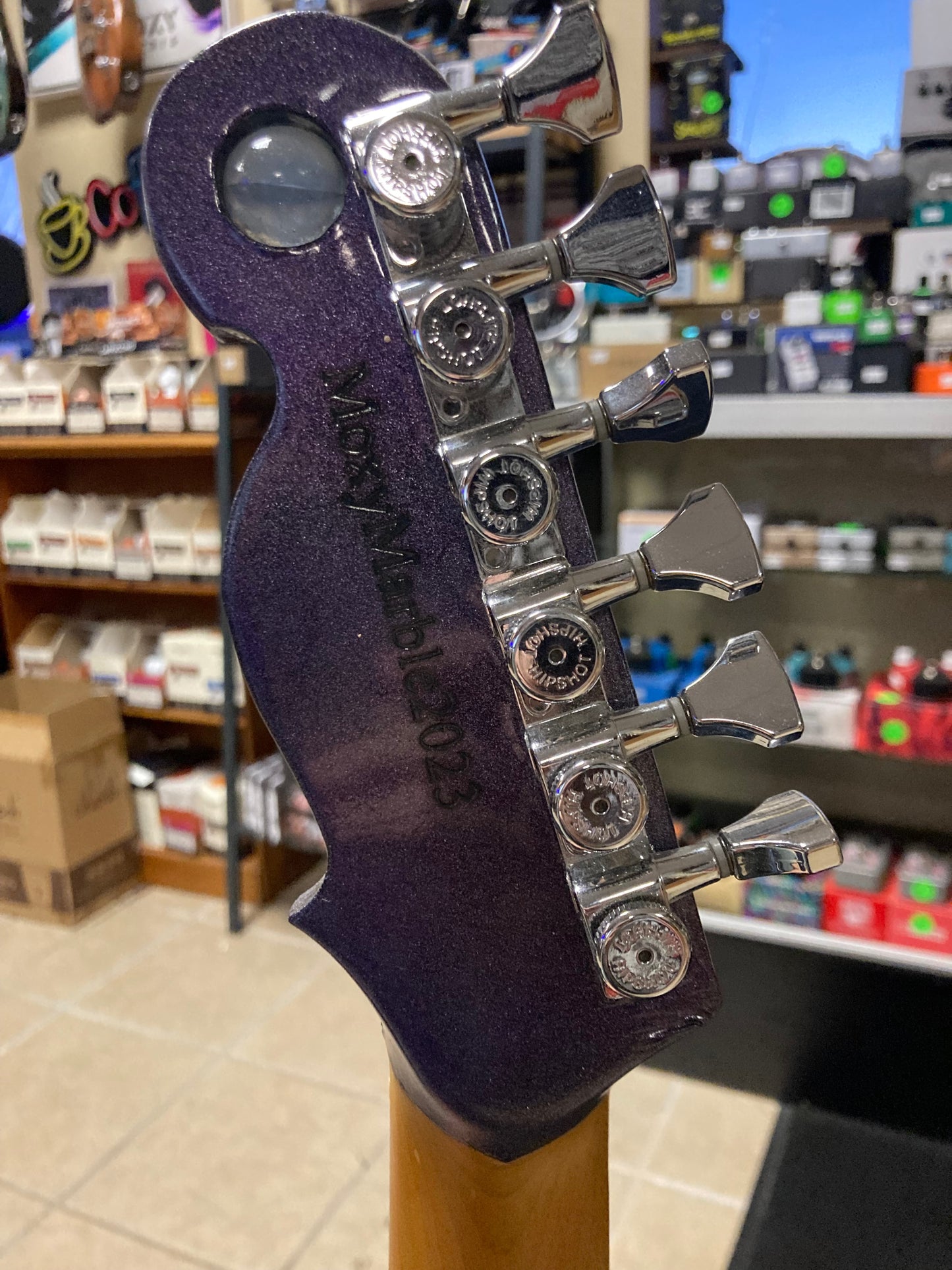 Moxy Custom Marble Guitar