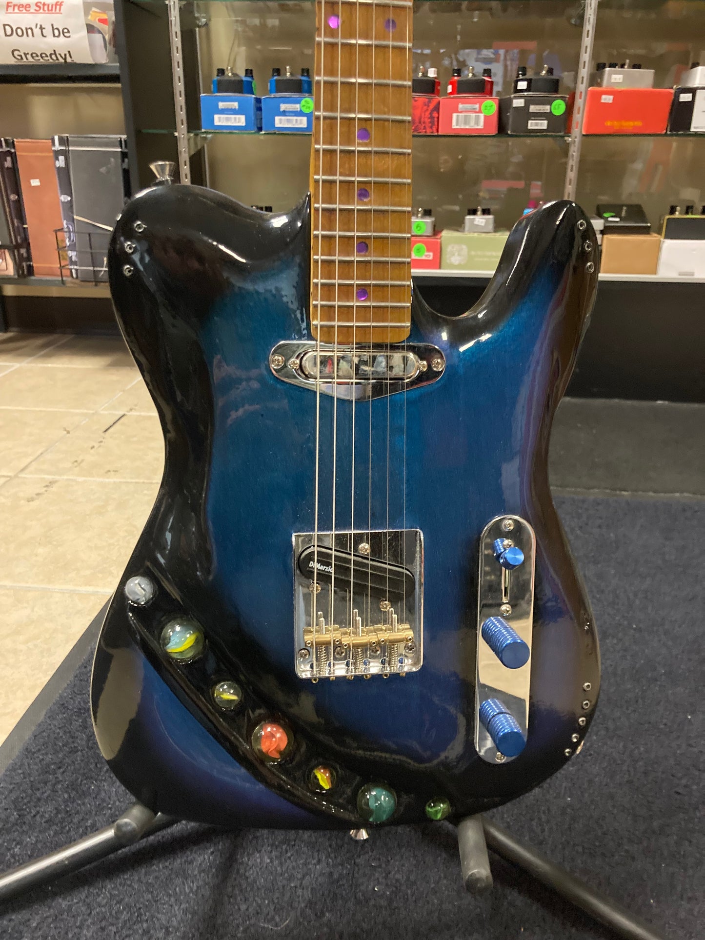Moxy Custom Marble Guitar