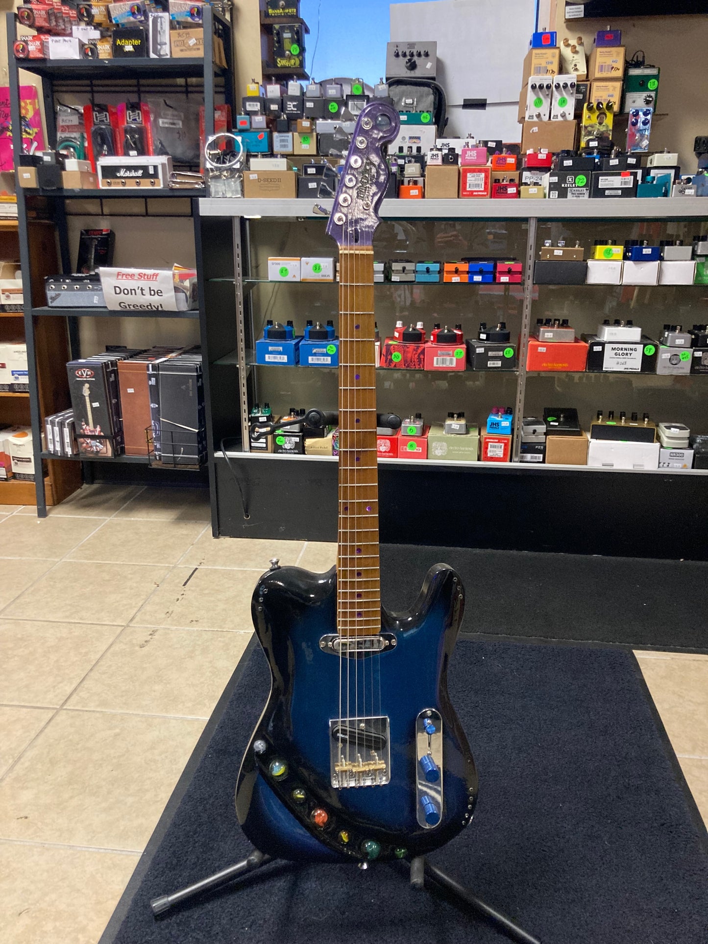 Moxy Custom Marble Guitar
