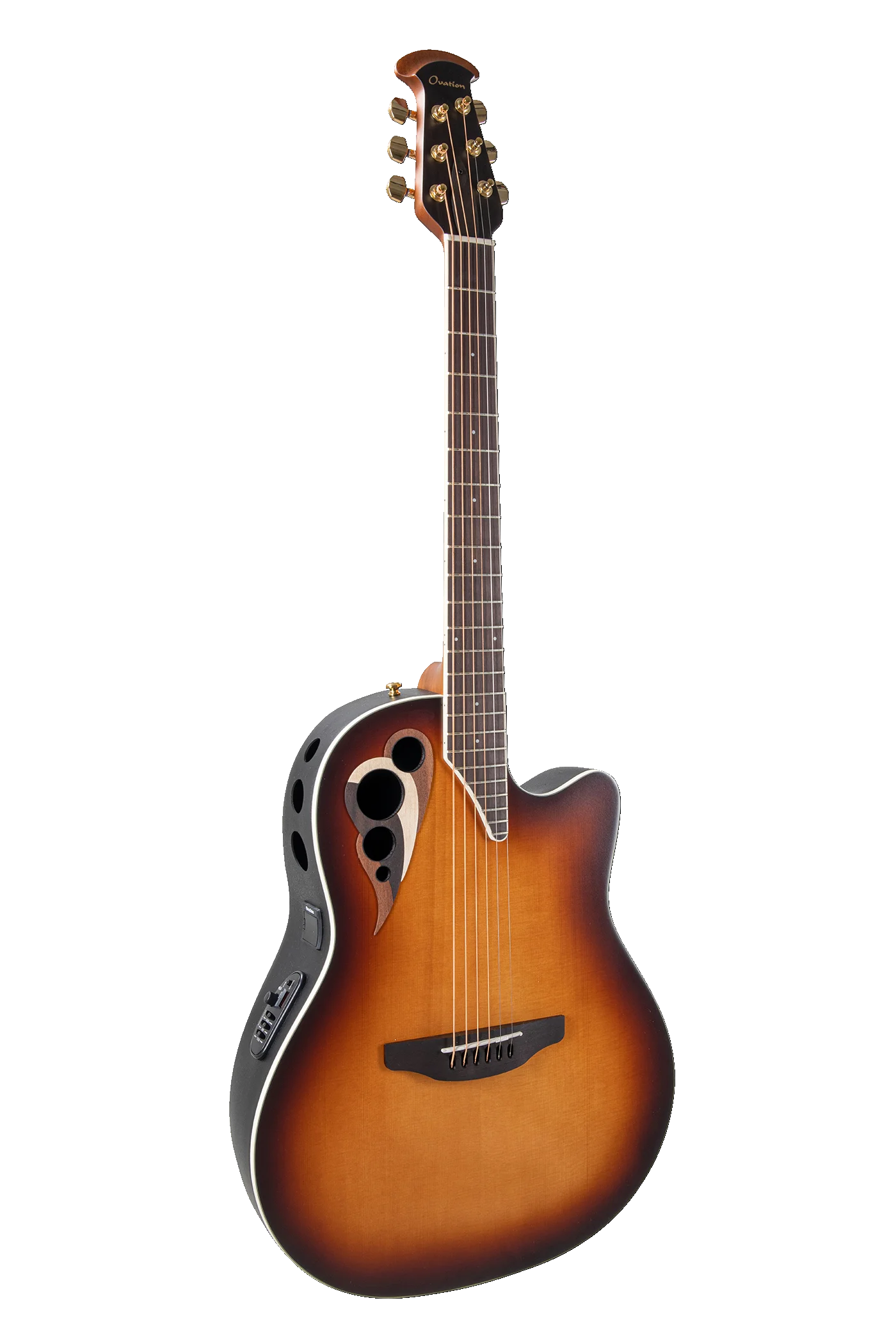 Ovation E-Acoustic Guitar Celebrity Elite Deluxe Deep Contour - CDX40-1-G - Vintage Sunburst Satin (NEW)