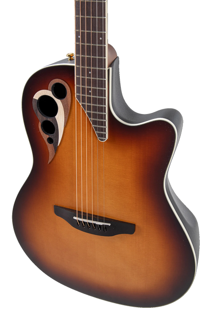 Ovation E-Acoustic Guitar Celebrity Elite Deluxe Deep Contour - CDX40-1-G - Vintage Sunburst Satin (NEW)