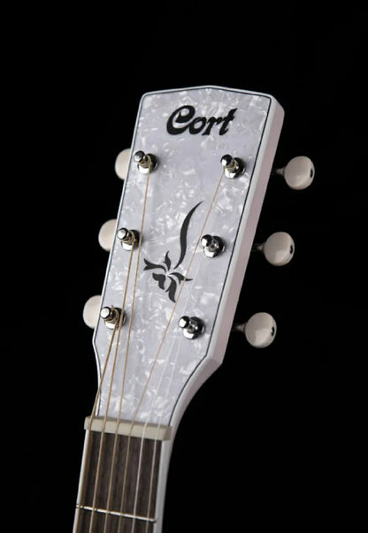 Cort - Jade Classic Pop- Series Acoustic Electric Cutaway Guitar -Pastel Pink Open Pore (NEW)