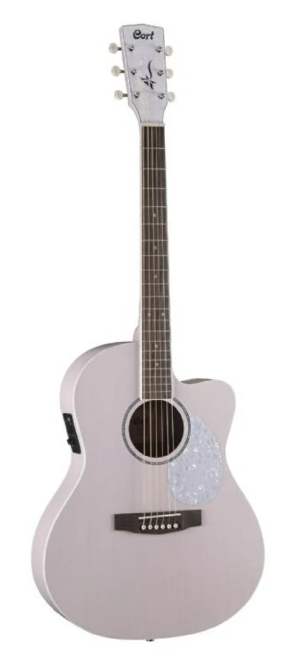 Cort - Jade Classic Pop- Series Acoustic Electric Cutaway Guitar -Pastel Pink Open Pore (NEW)