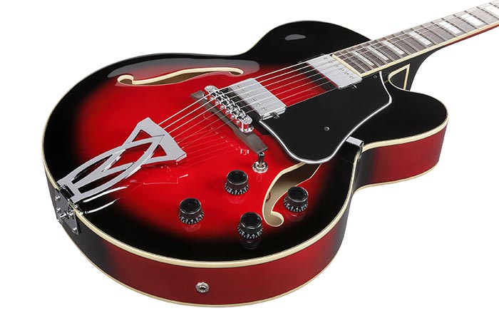 Ibanez Artcore -AF75 -TRS -Transparent Red Sunburst (NEW)