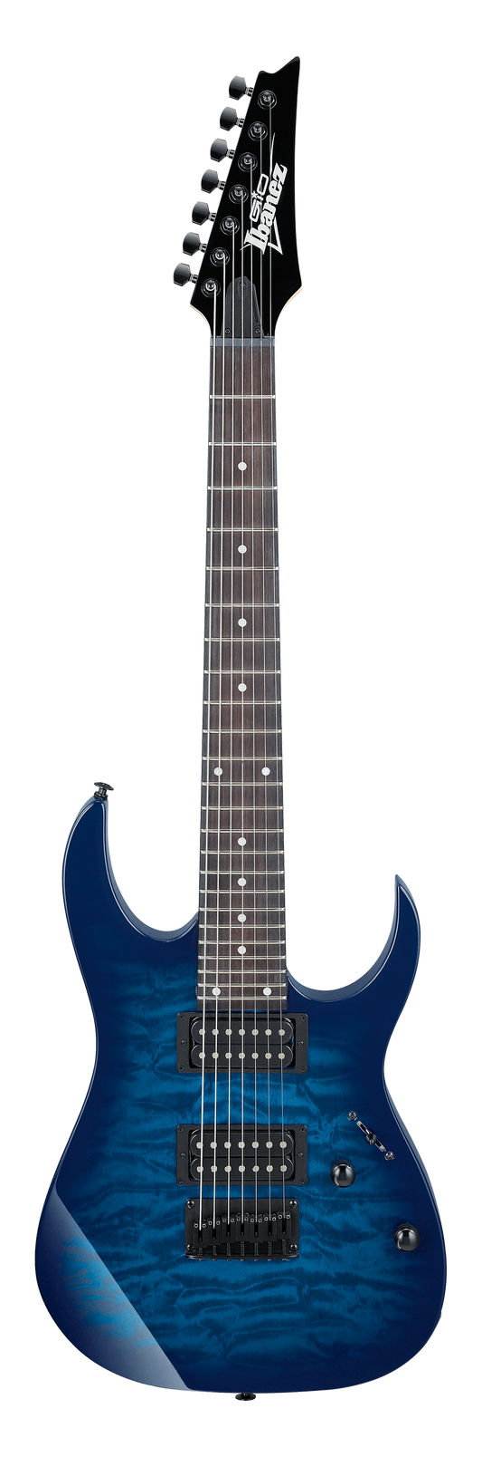 Ibanez 7 String - RG - GRG7221QA - TBB - Transparent Blue Burst (NEW)