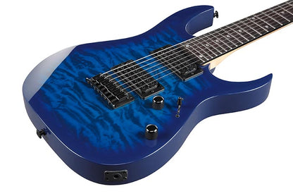 Ibanez 7 String - RG - GRG7221QA - TBB - Transparent Blue Burst (NEW)