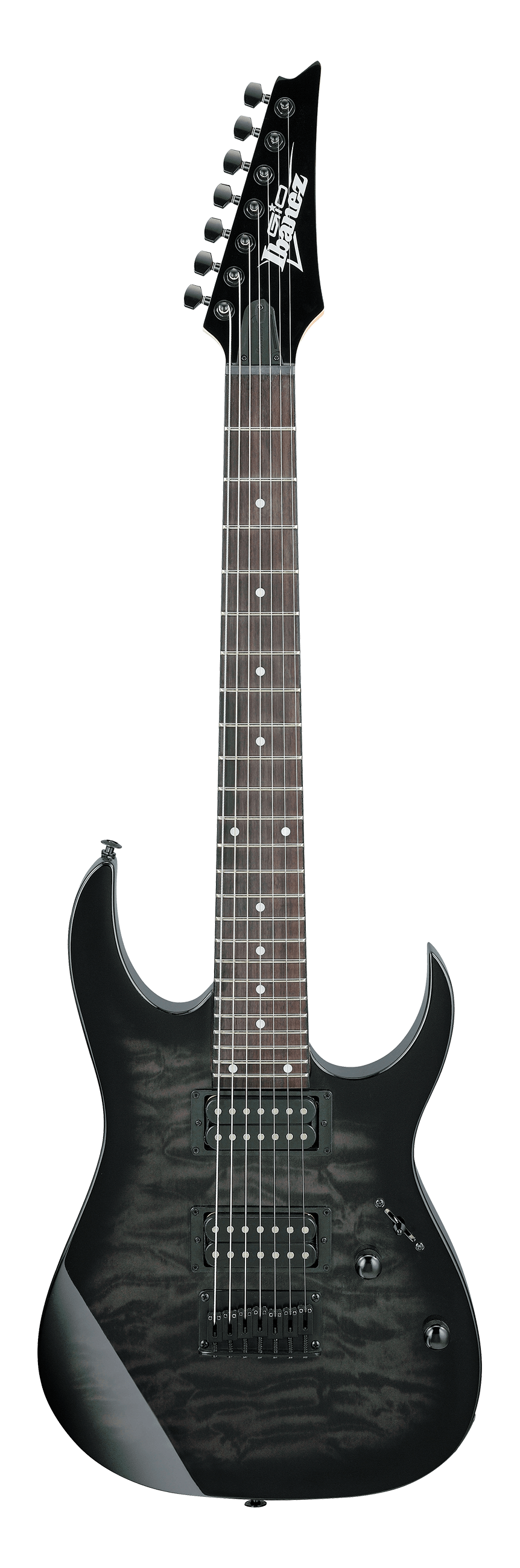 Ibanez 7 String - RG - GRG7221QA - TKS - Transparent Black Sunburst (NEW)