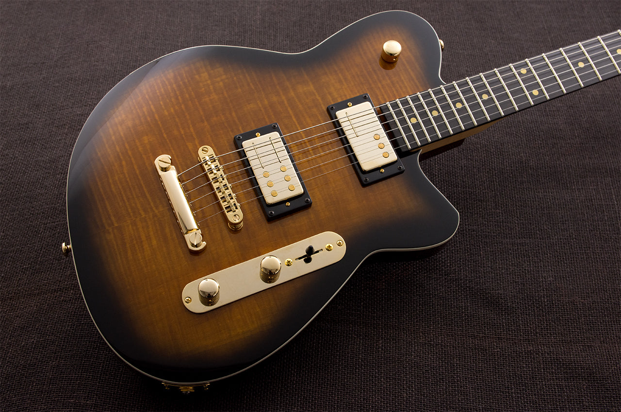 Reverend - Bolt-On Series - Charger RA FM Finishes - 2024 -Transparent Coffee Burst Flame Maple (NEW)