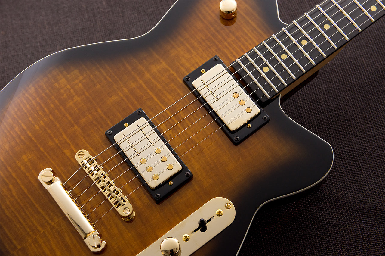 Reverend - Bolt-On Series - Charger RA FM Finishes - 2024 -Transparent Coffee Burst Flame Maple (NEW)