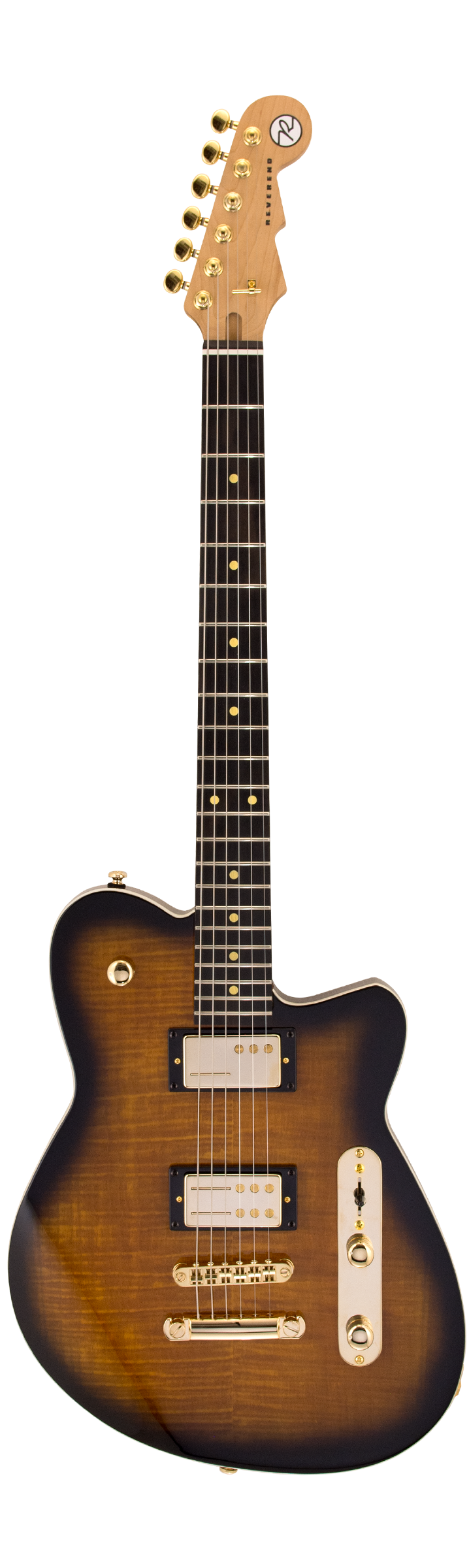 Reverend - Bolt-On Series - Charger RA FM Finishes - 2024 -Transparent Coffee Burst Flame Maple (NEW)