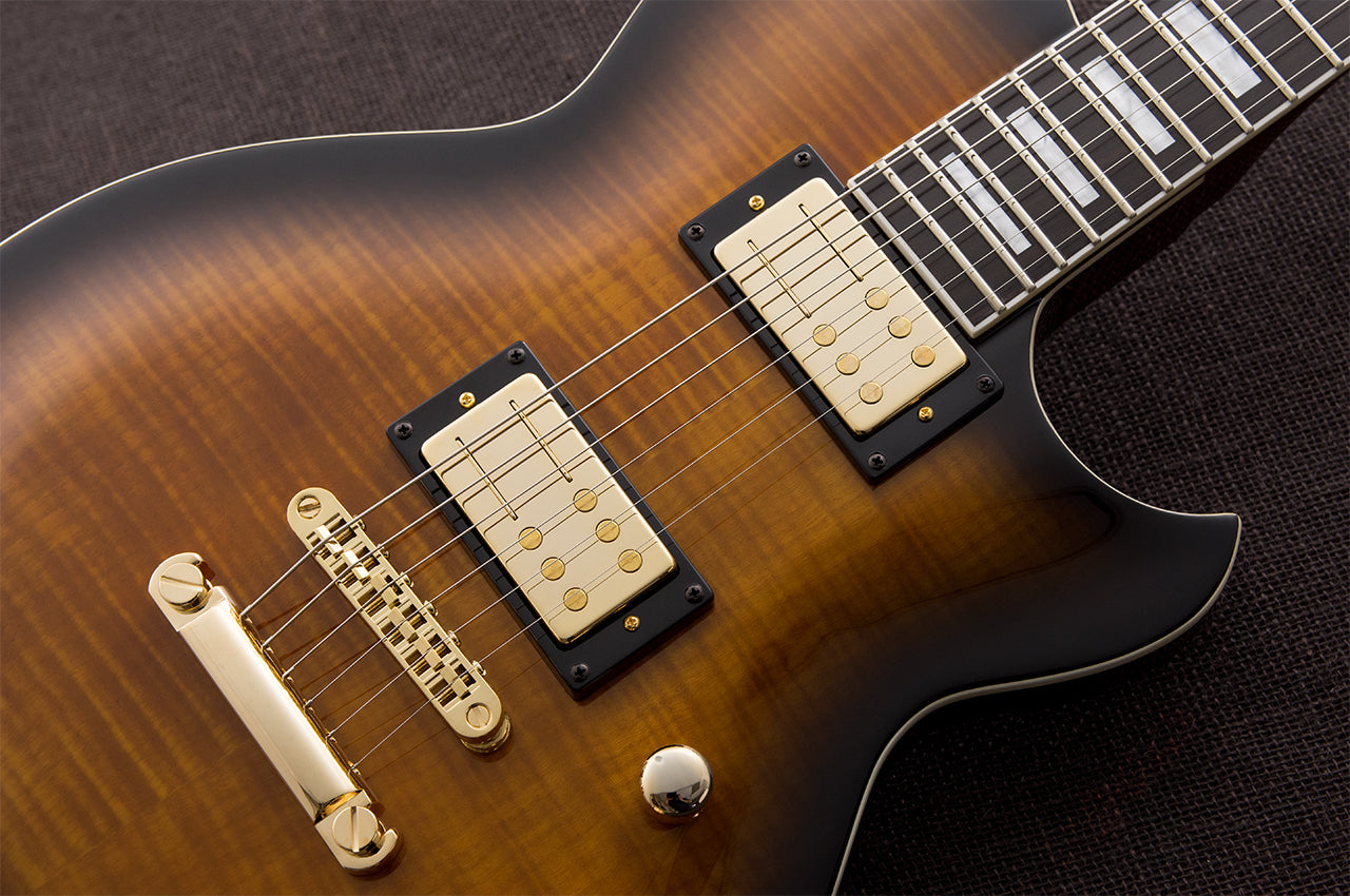 Reverend - Set-Neck Series - Roundhouse RA FM - 2024 - Transparent Coffee Burst Flame Maple (NEW)