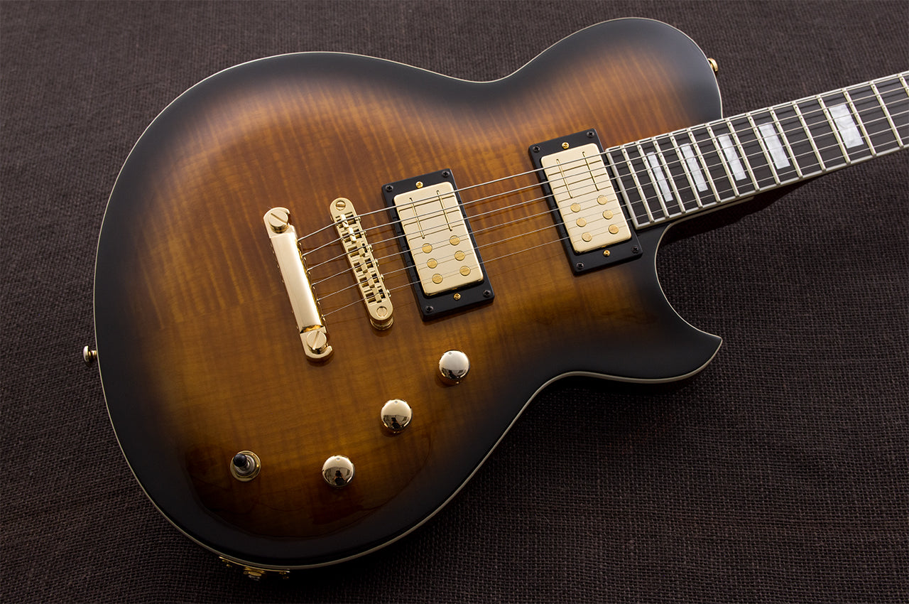 Reverend - Set-Neck Series - Roundhouse RA FM - 2024 - Transparent Coffee Burst Flame Maple (NEW)