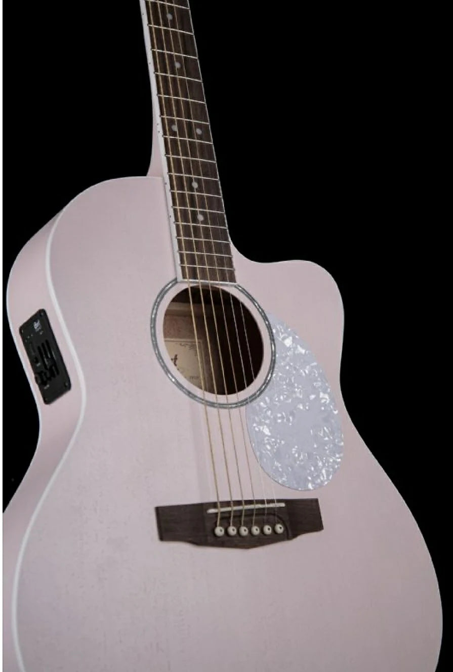 Cort - Jade Classic Pop- Series Acoustic Electric Cutaway Guitar -Pastel Pink Open Pore (NEW)